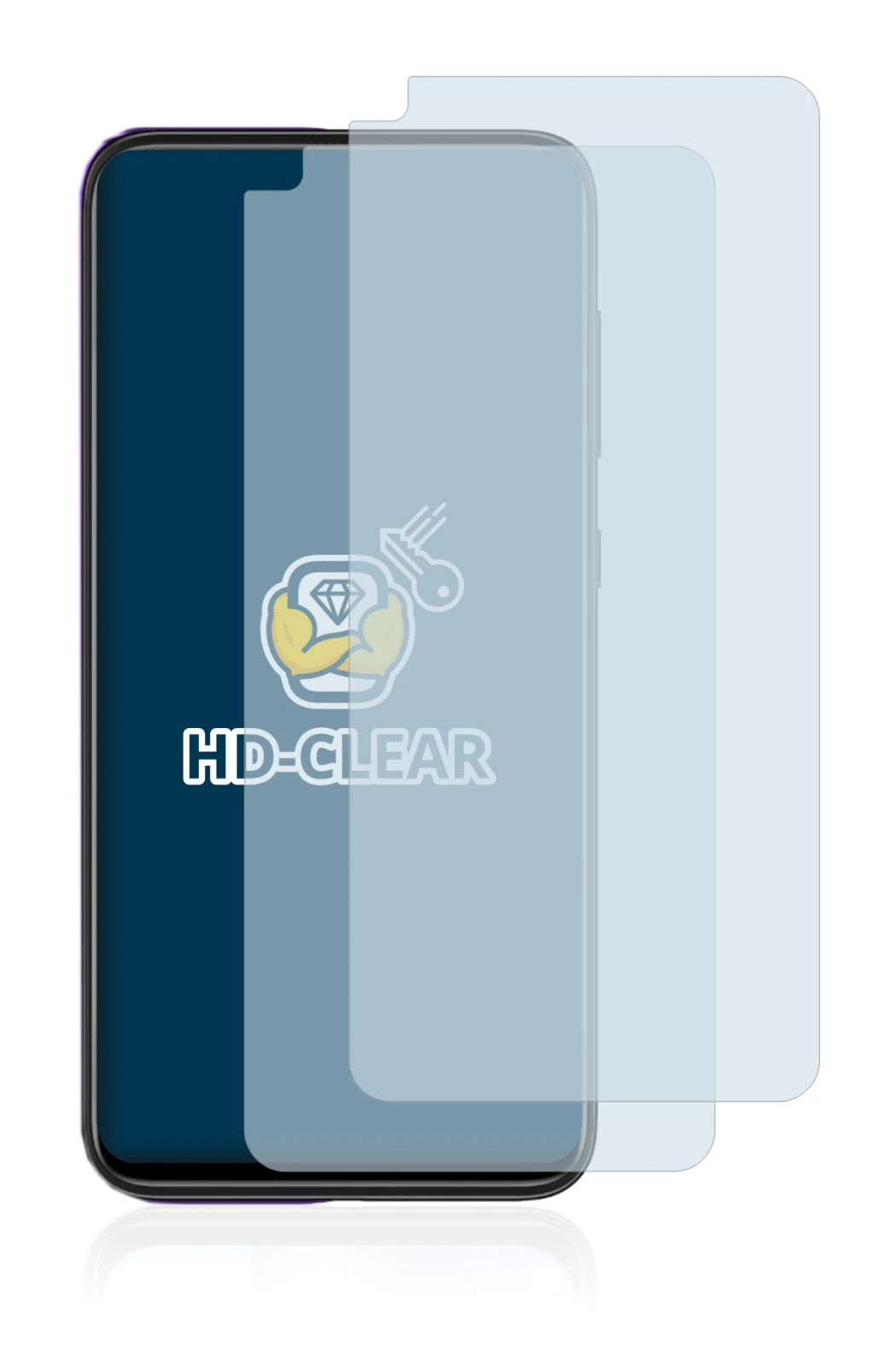 Image de l'appareil Oukitel C21 avec une grande variété de protections d'écran.