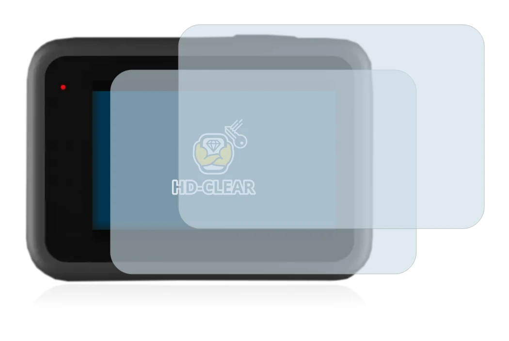 Image de l'appareil GoPro Hero 9 Black avec une grande variété de protections d'écran.