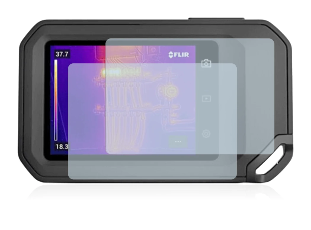 Image de l'appareil Flir C5 avec une grande variété de protections d'écran.