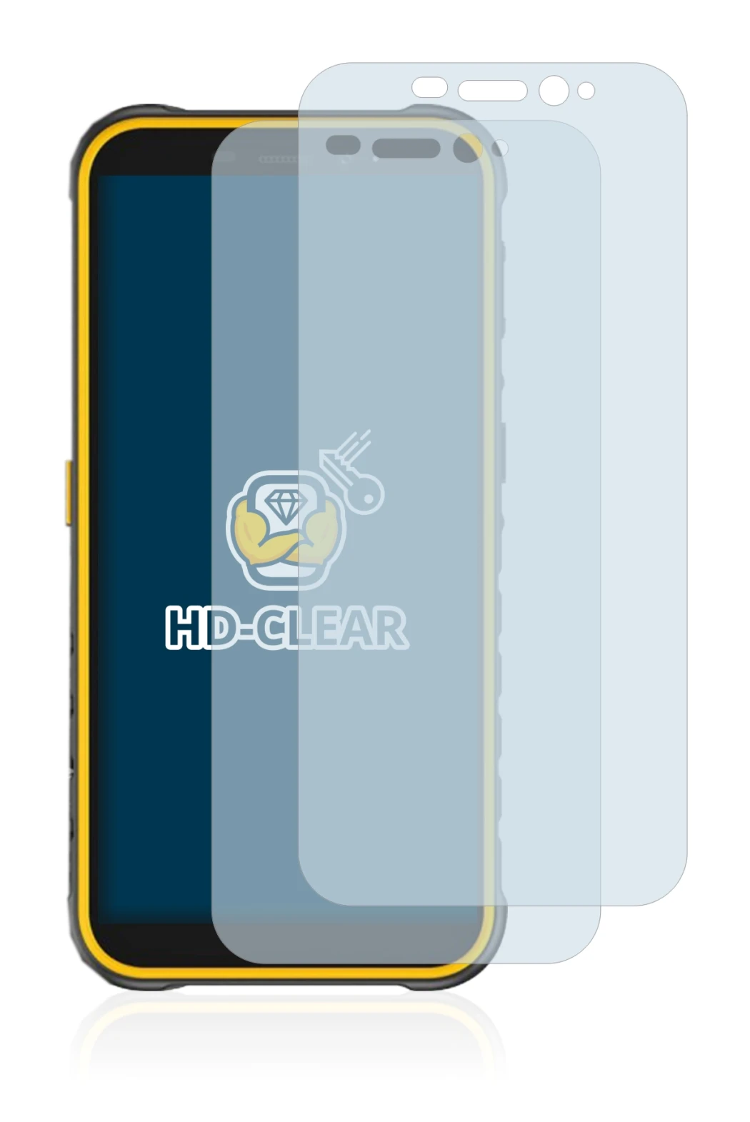 Image de l'appareil Ulefone Armor X8 avec une grande variété de protections d'écran.