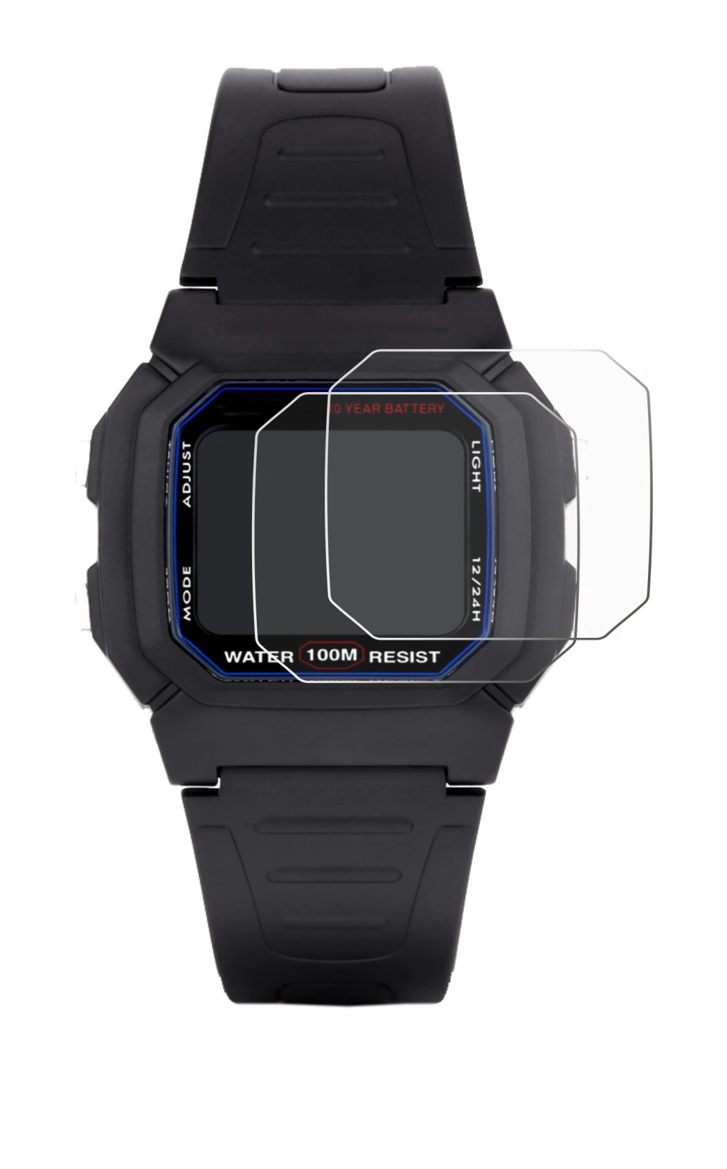 Image de l'appareil Casio W-800H-1AVES avec une grande variété de protections d'écran.