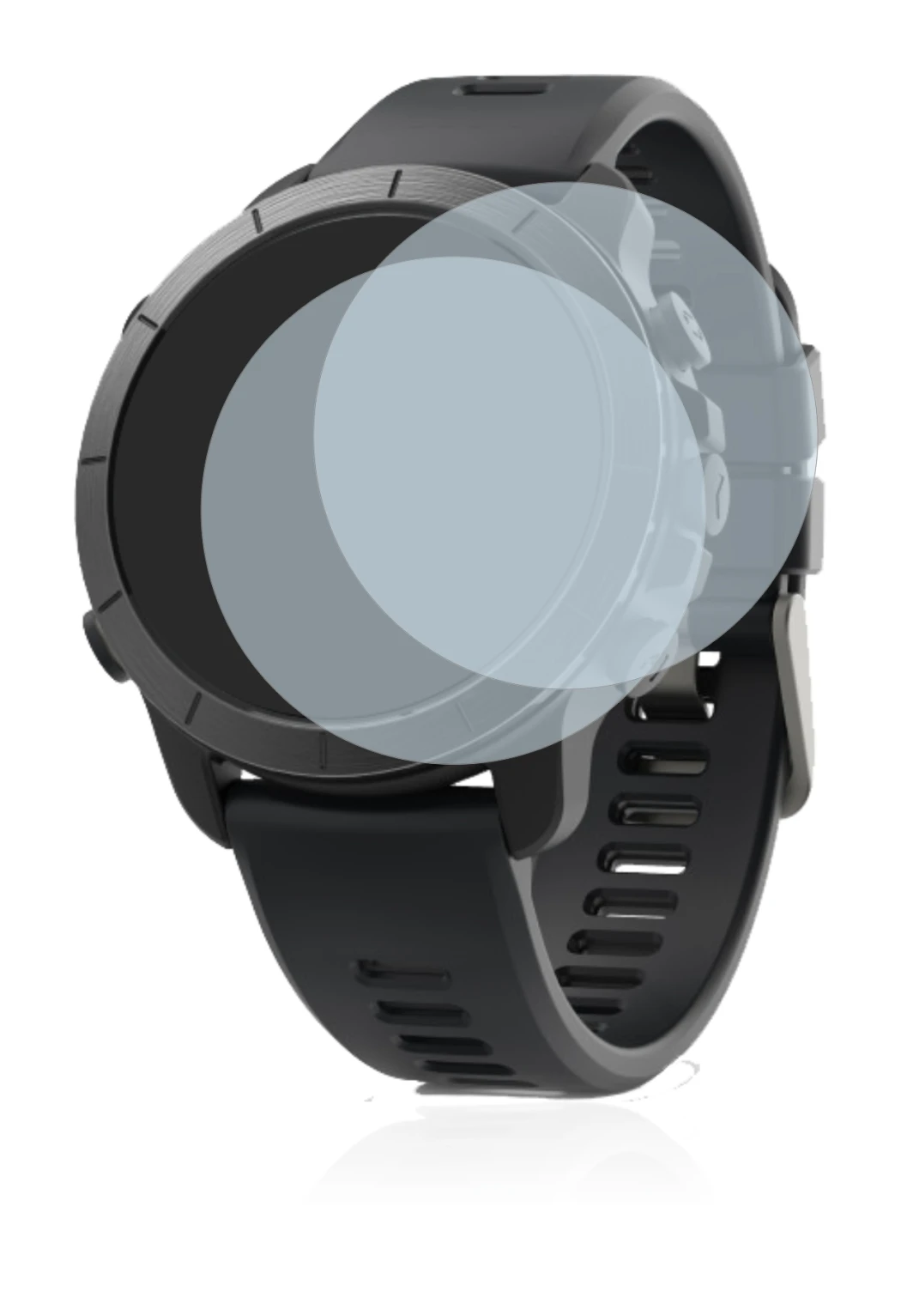 Image de l'appareil Wahoo Elemnt Rival avec une grande variété de protections d'écran.