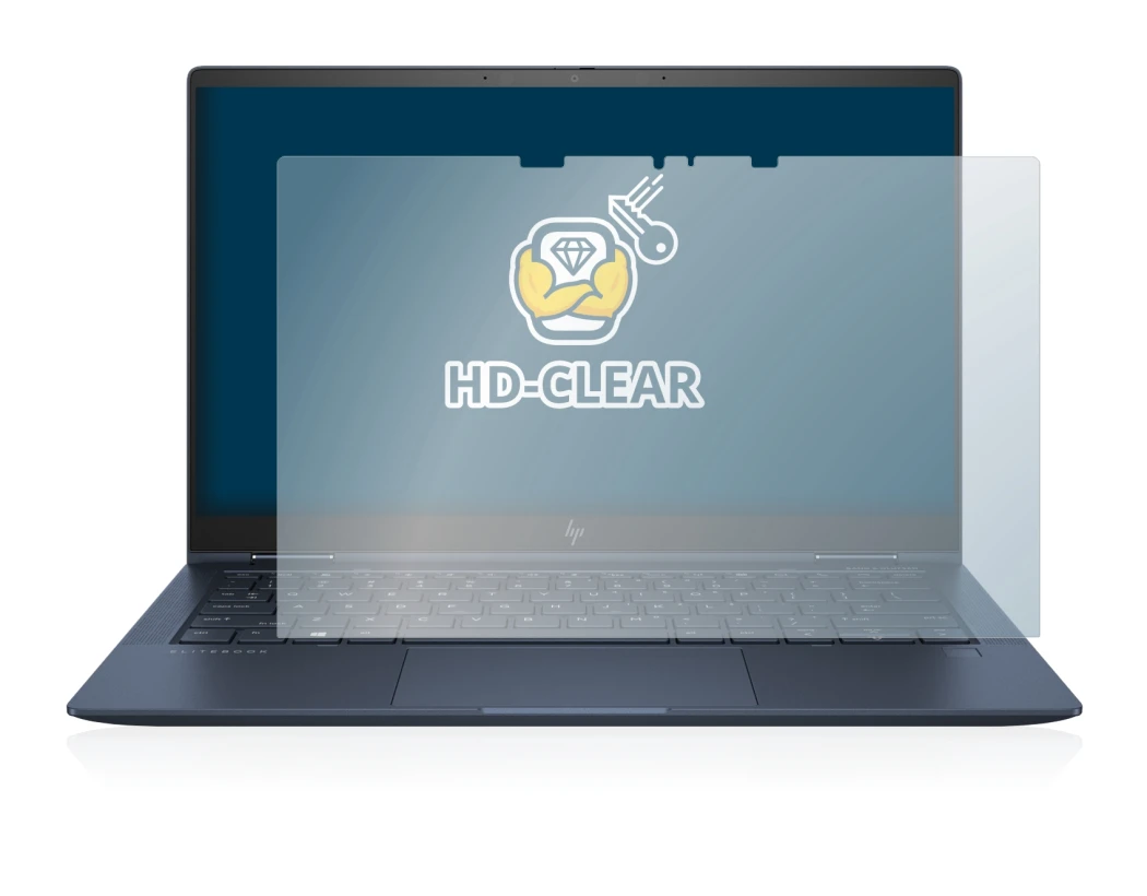 Image de l'appareil HP Elite Dragonfly G2 avec une grande variété de protections d'écran.