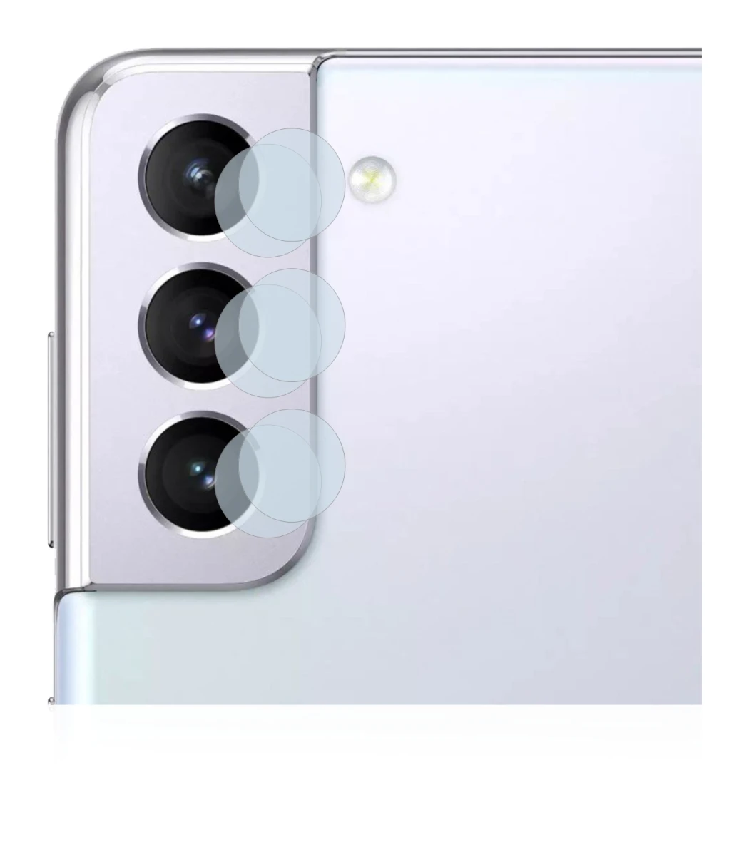 Image de l'appareil Samsung Galaxy S21 5G (Caméra UNIQUEMENT) avec une grande variété de protections d'écran.
