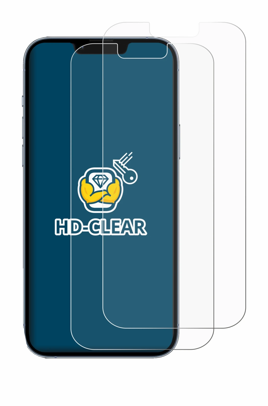 Image de l'appareil Apple iPhone 13 Pro Max avec une grande variété de protections d'écran.