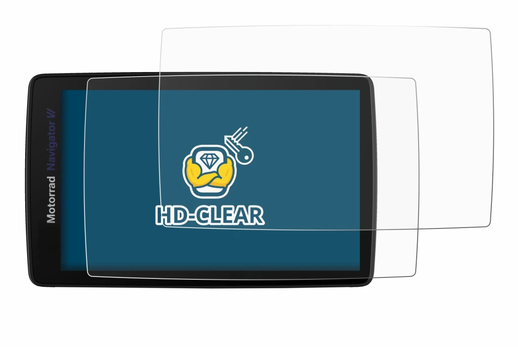 Image de l'appareil BMW Navigator VI avec une grande variété de protections d'écran.