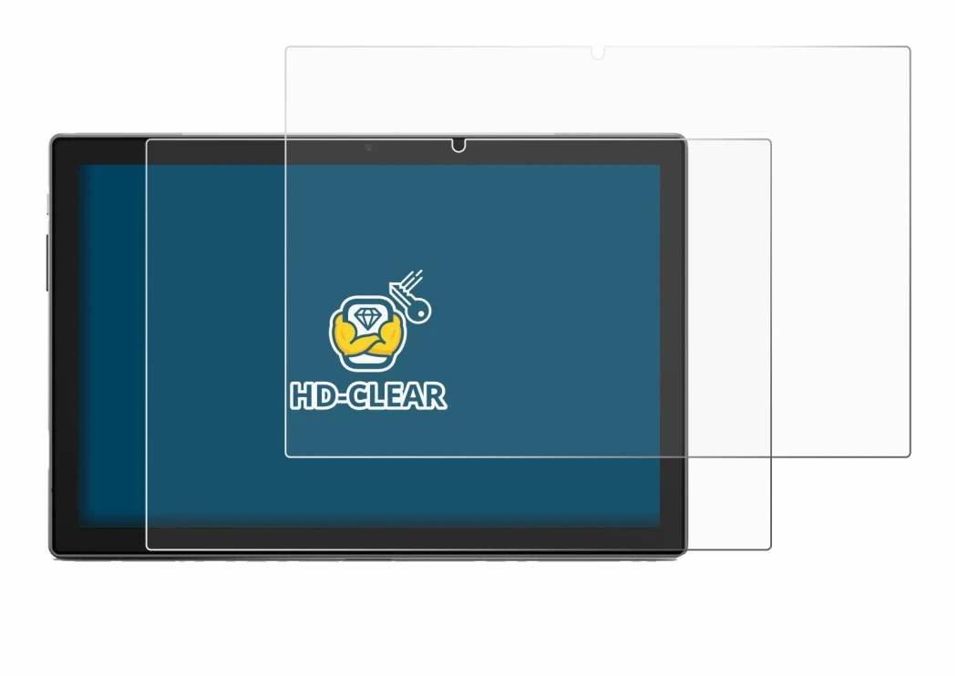 Image de l'appareil Blackview Tab 9 avec une grande variété de protections d'écran.