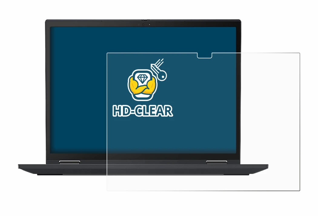 Image de l'appareil Lenovo ThinkPad X13 Yoga Gen 2 avec une grande variété de protections d'écran.