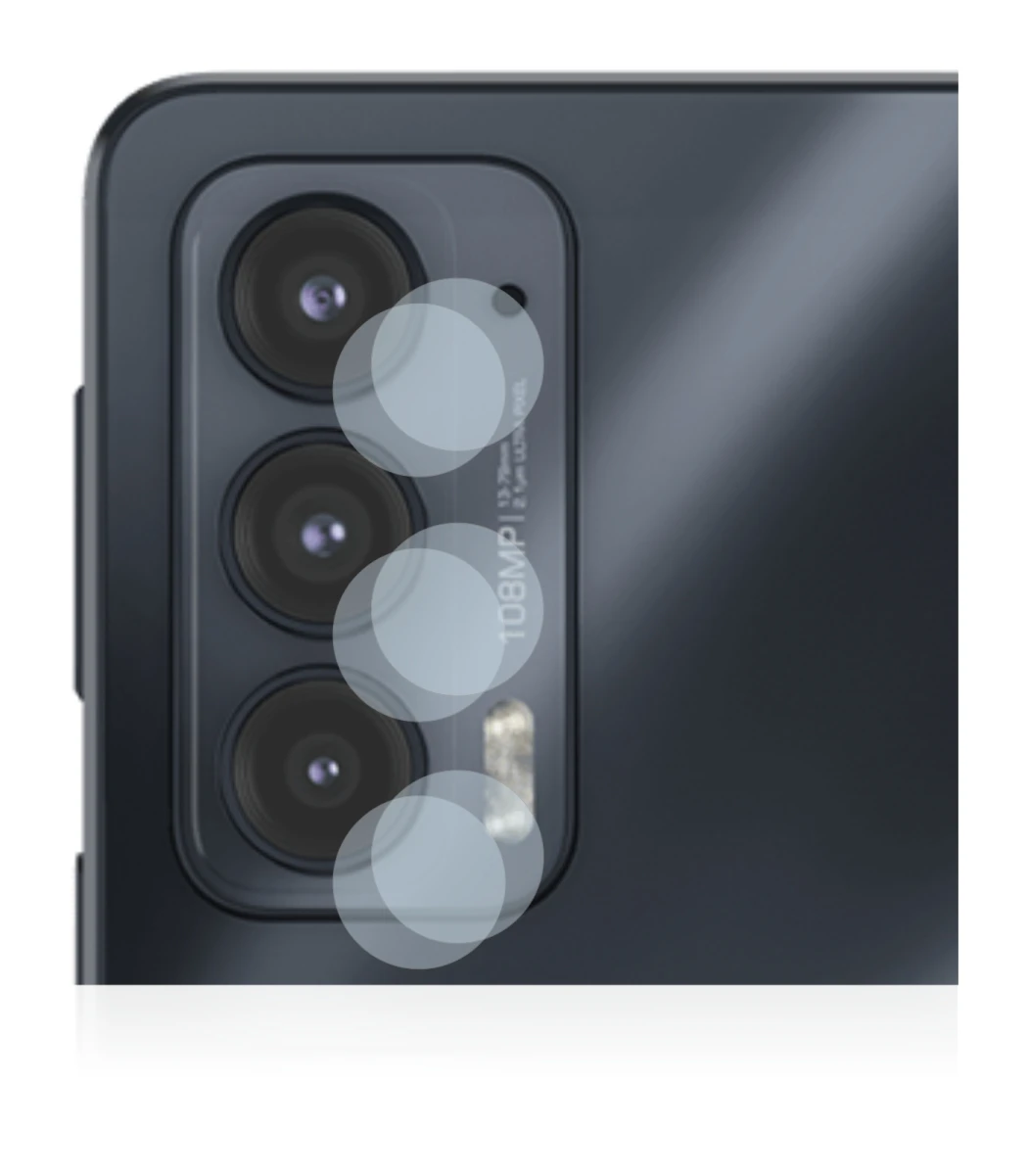 Image de l'appareil Motorola Edge 20 (Caméra UNIQUEMENT) avec une grande variété de protections d'écran.