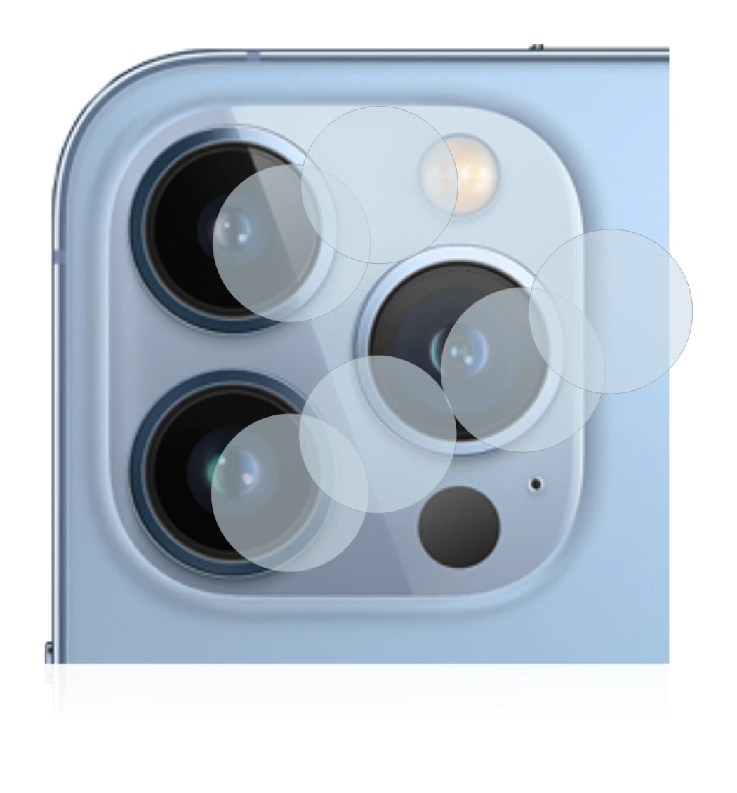 Image de l'appareil Apple iPhone 13 Pro Max (Caméra UNIQUEMENT) avec une grande variété de protections d'écran.