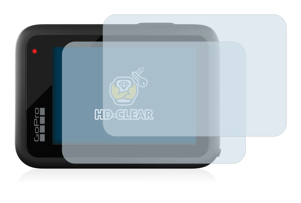 Image de l'appareil GoPro Hero 10 Black avec une grande variété de protections d'écran.