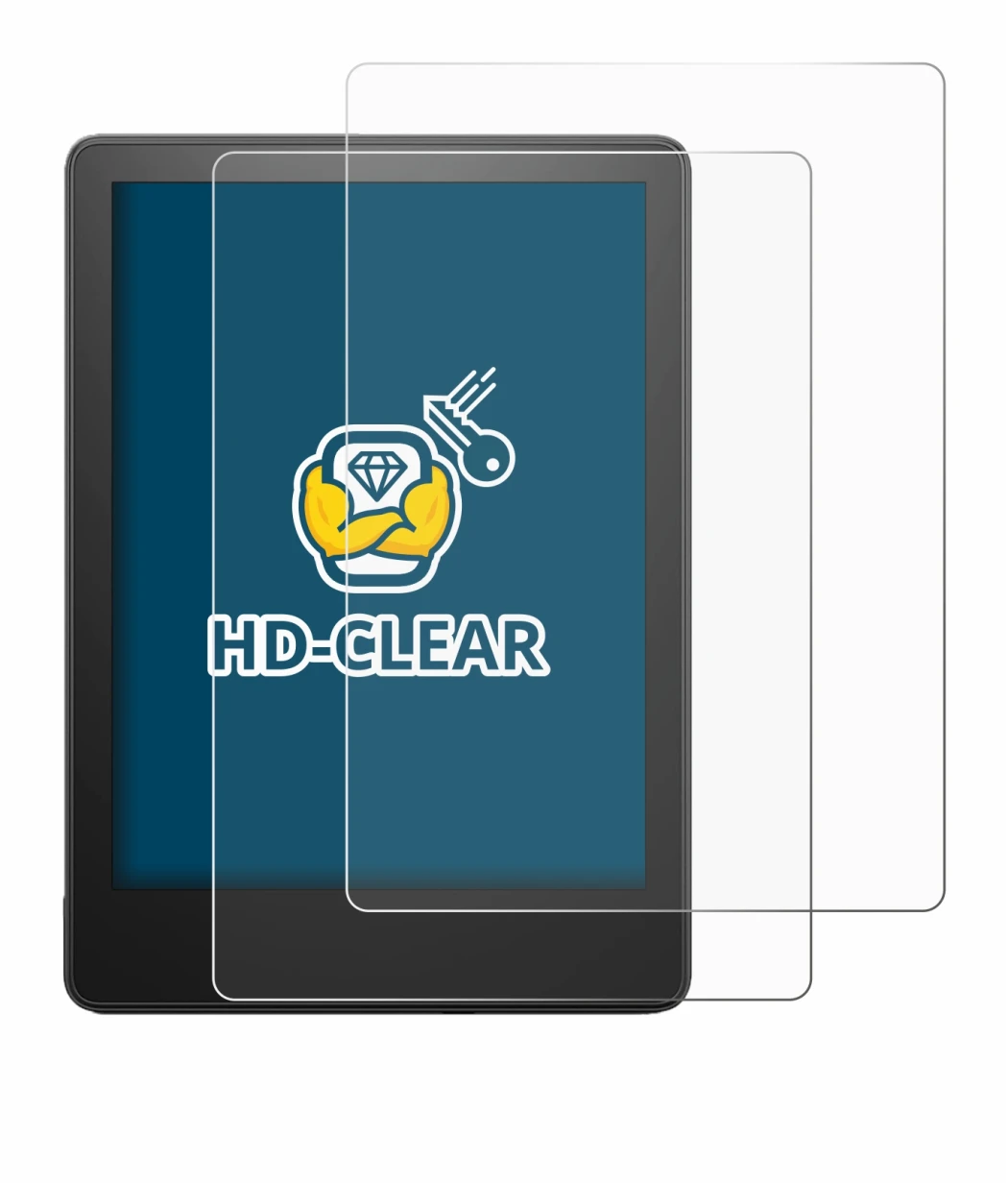 Image de l'appareil Amazon Kindle Paperwhite 2021 (11ème Gen.) avec une grande variété de protections d'écran.