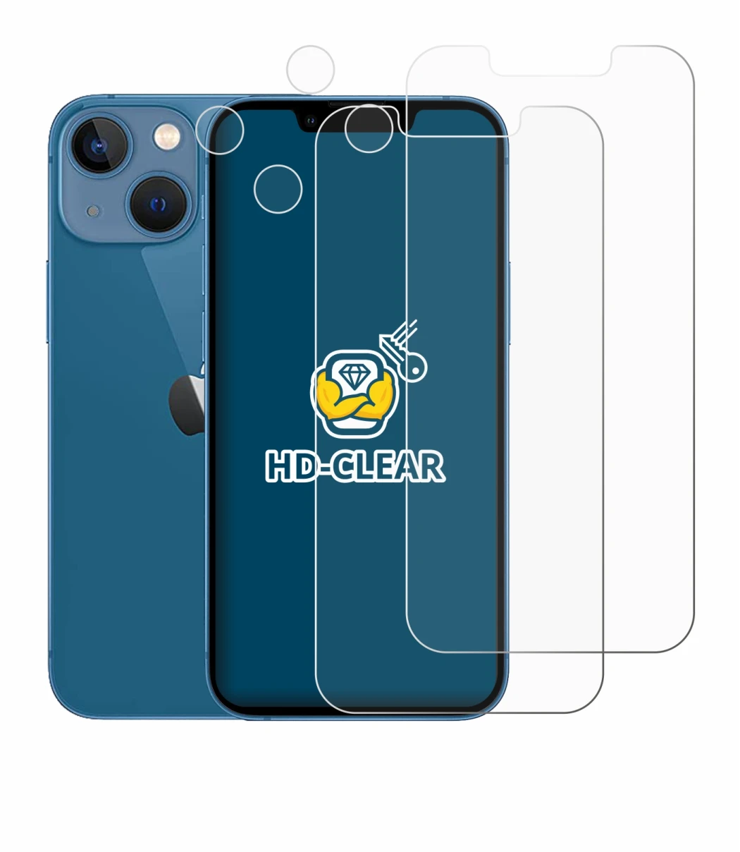 Image de l'appareil Apple iPhone 13 mini (Avant+Caméra) avec une grande variété de protections d'écran.