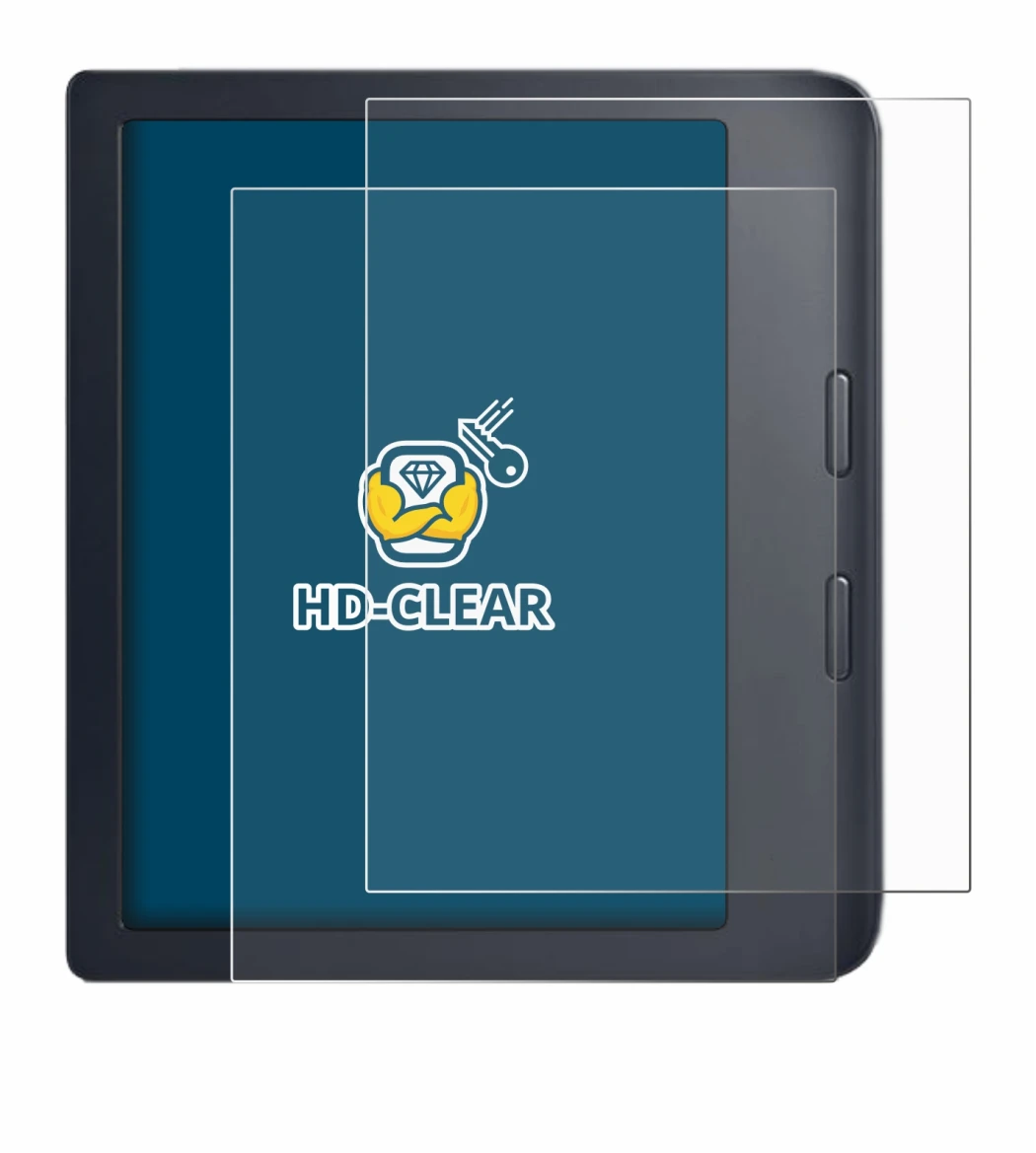 Image de l'appareil Kobo Libra 2 avec une grande variété de protections d'écran.