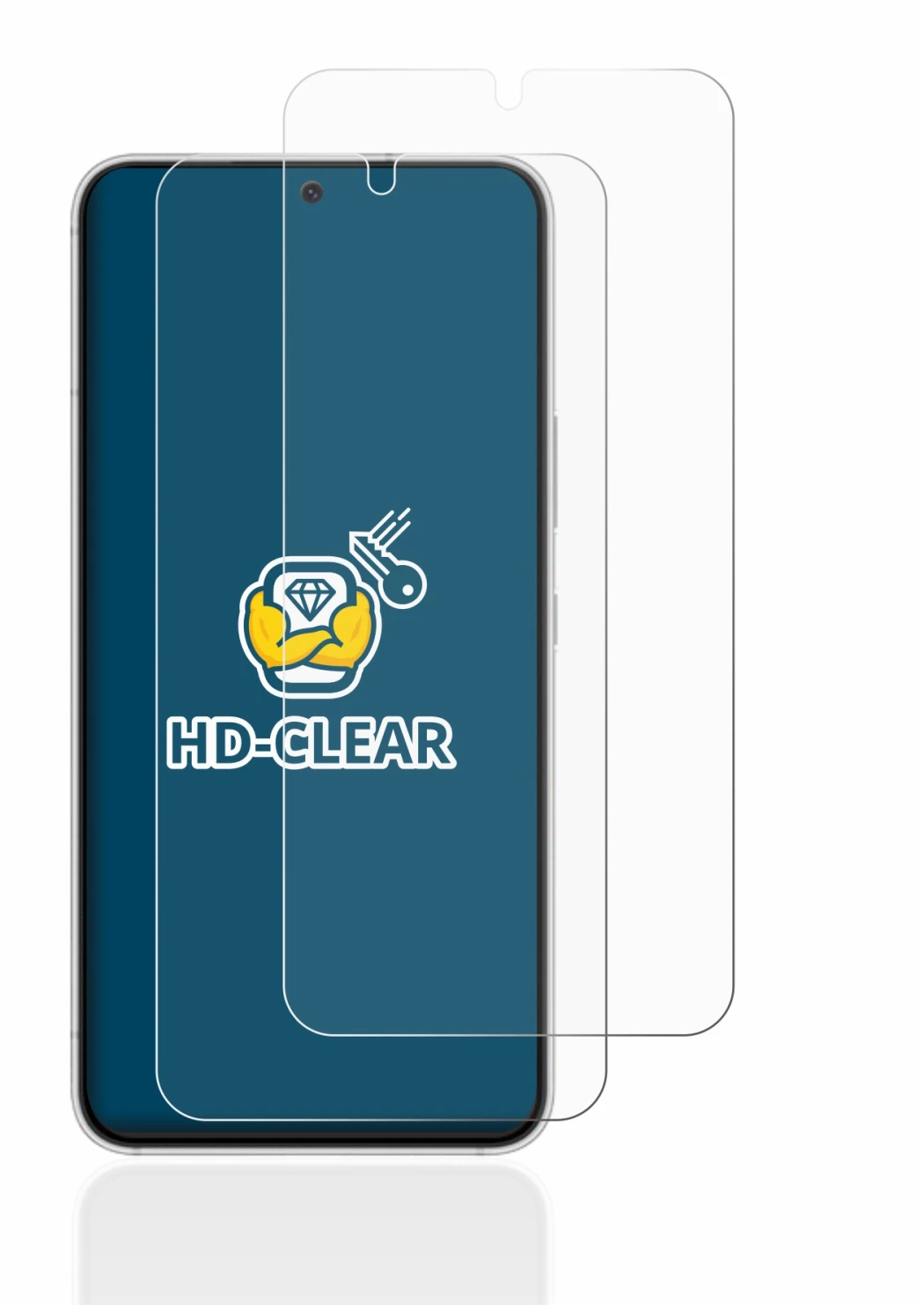 Image de l'appareil Samsung Galaxy S22 5G avec une grande variété de protections d'écran.