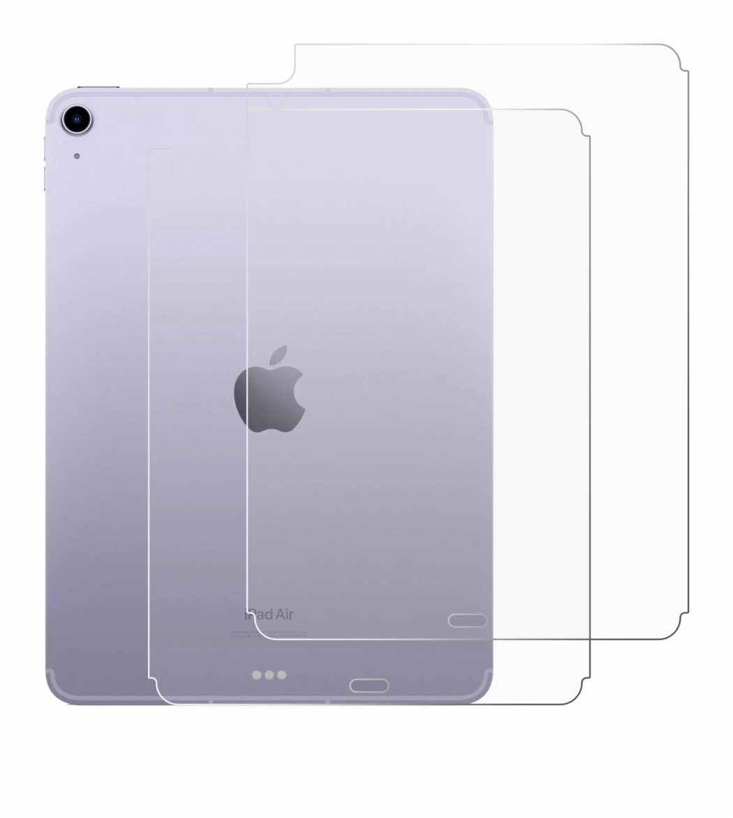 Image de l'appareil Apple iPad Air 5 WiFi 2022 (Arrière, 5ème Gen.) avec une grande variété de protections d'écran.