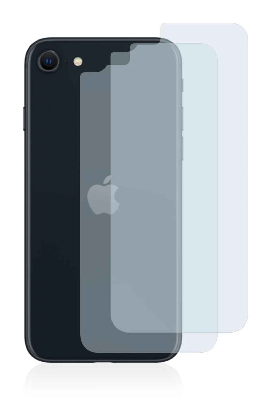 Image de l'appareil Apple iPhone SE 3 2022 (Arrière) avec une grande variété de protections d'écran.