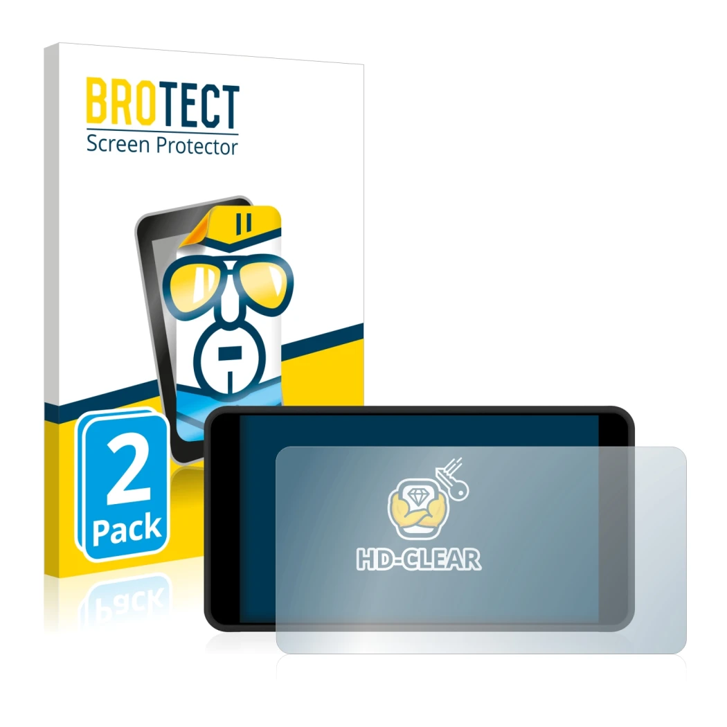 Face avant d’un emballage produit avec le logo de la marque BROTECT. À côté, l’appareil Portkeys PT5 II est représenté avec la