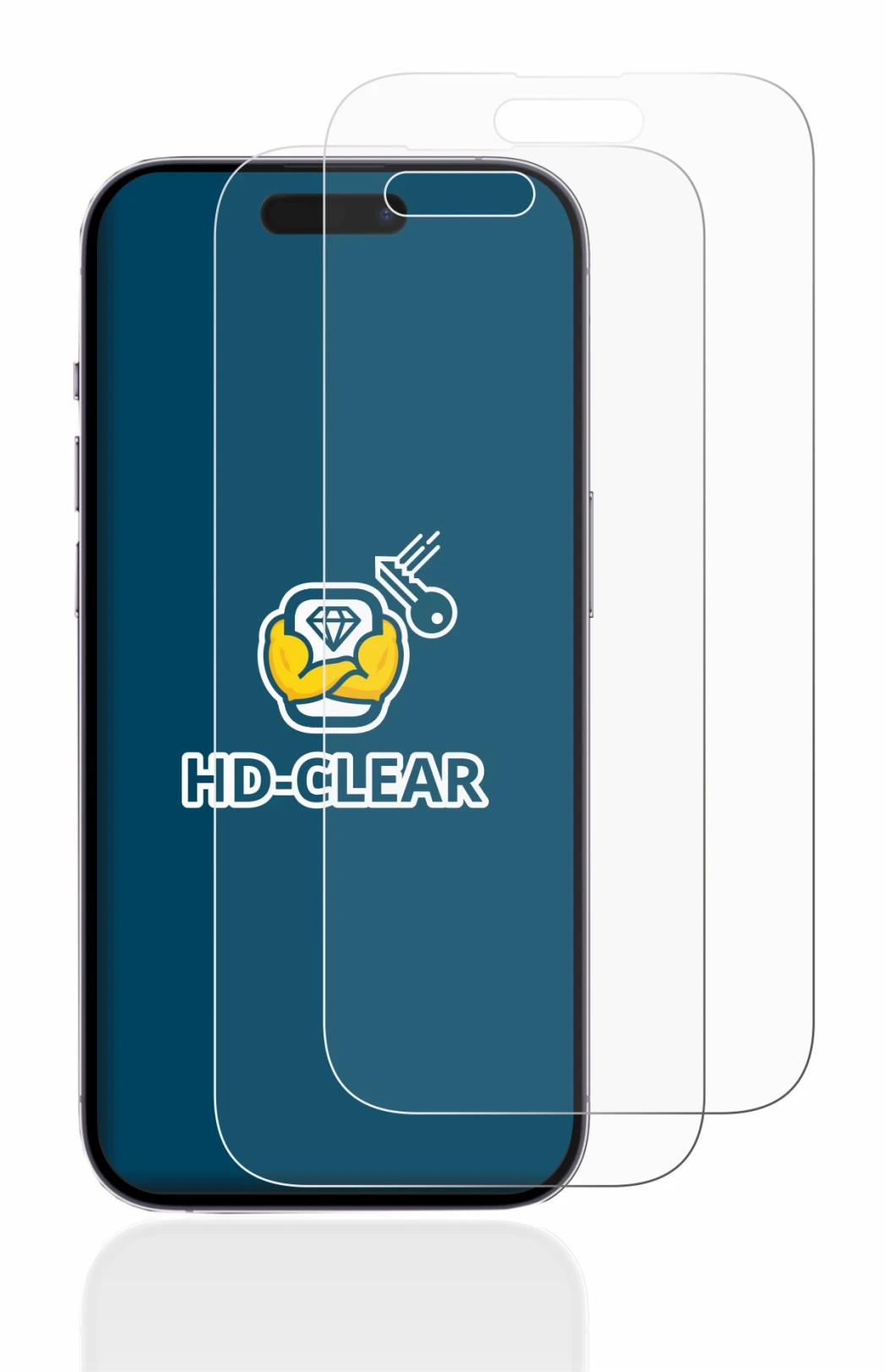 Image de l'appareil Apple iPhone 14 Pro avec une grande variété de protections d'écran.