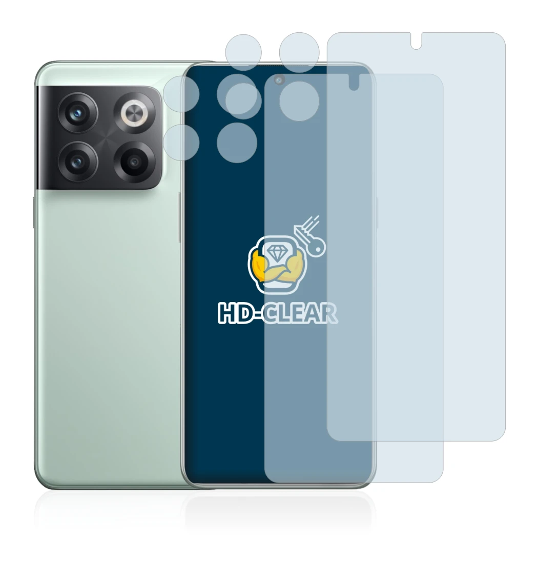 Image de l'appareil OnePlus 10T 5G (Avant+Caméra) avec une grande variété de protections d'écran.