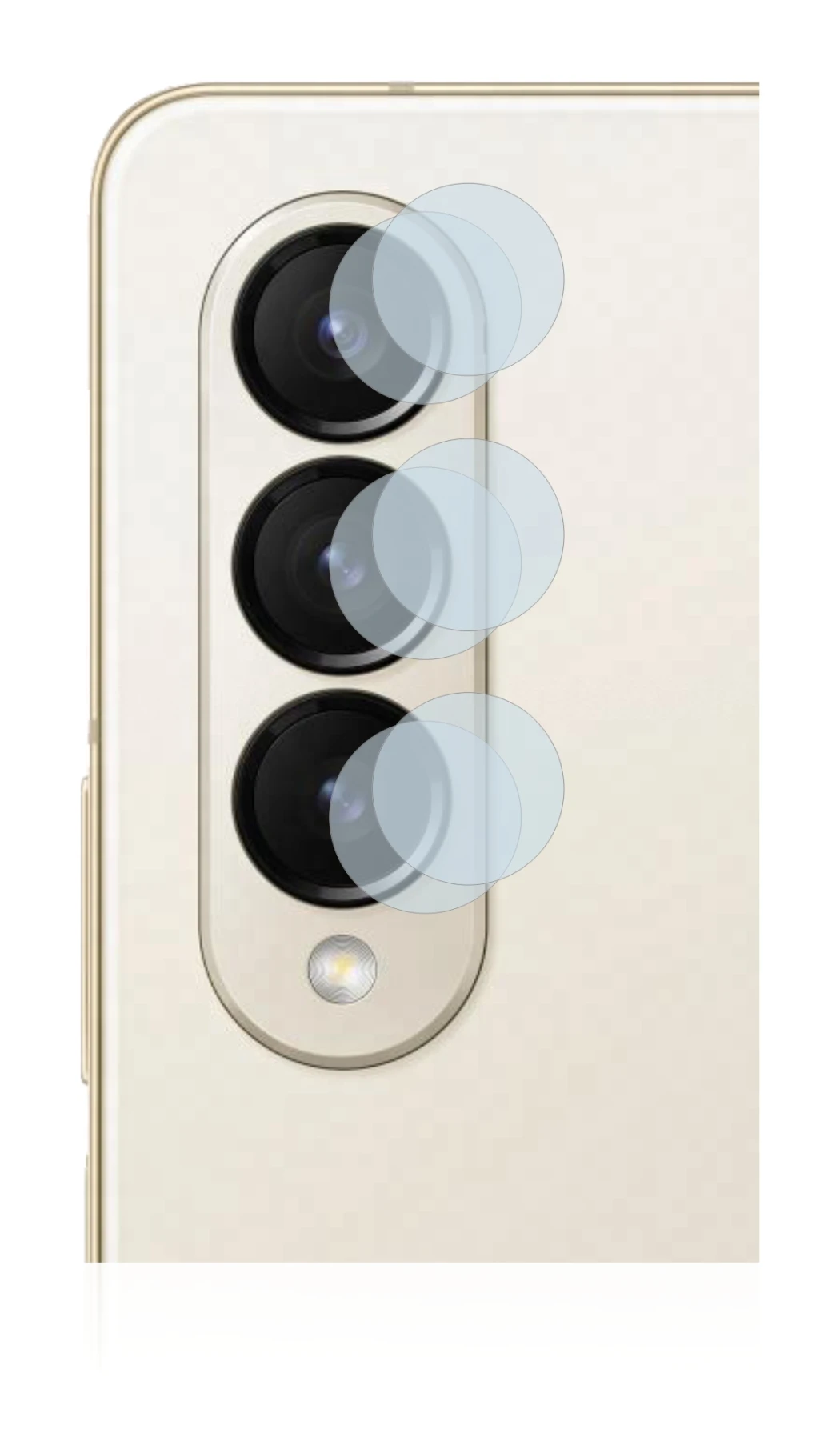 Image de l'appareil Samsung Galaxy Z Fold 4 (Caméra UNIQUEMENT) avec une grande variété de protections d'écran.