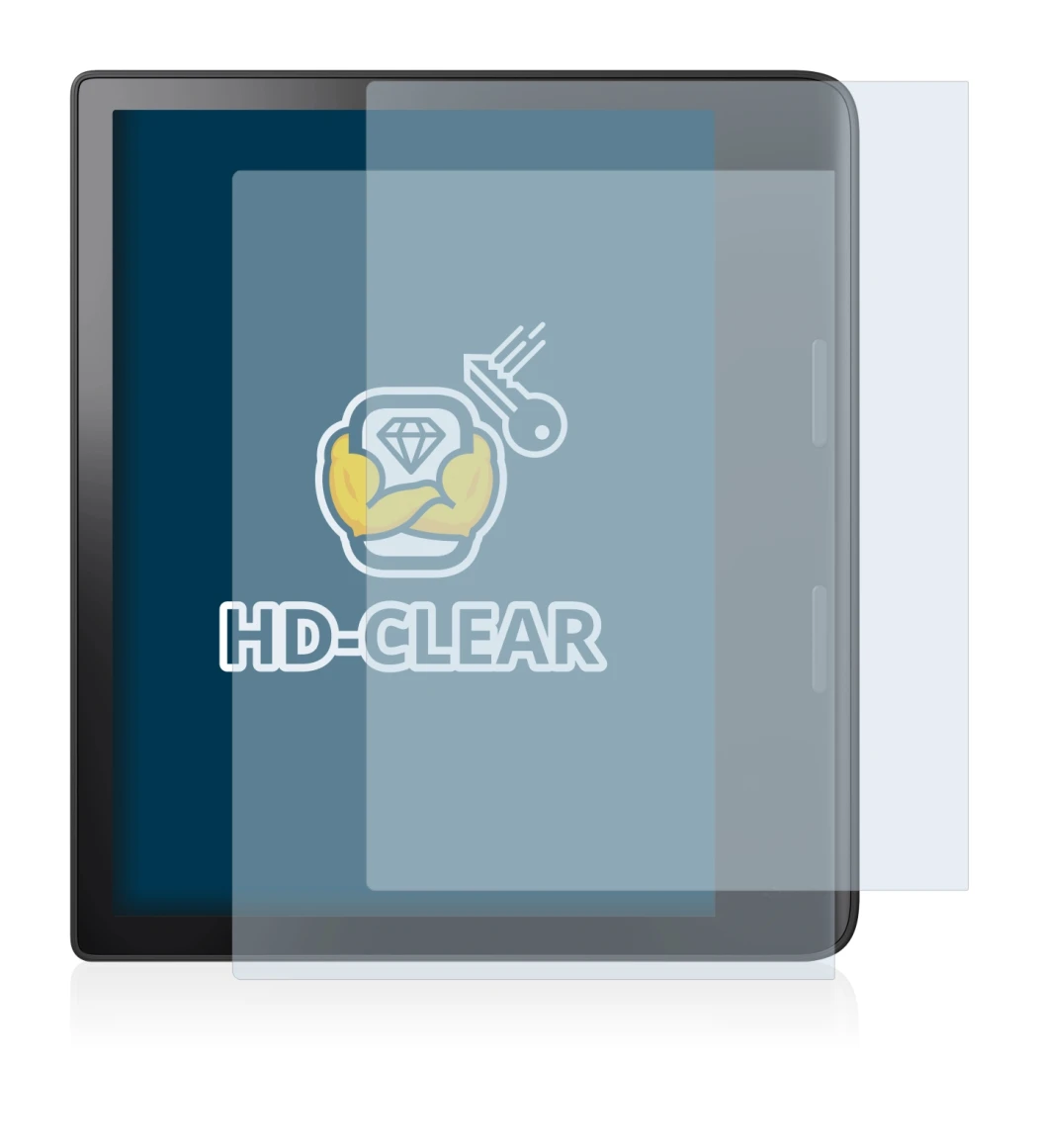 Image de l'appareil Tolino Epos 3 avec une grande variété de protections d'écran.