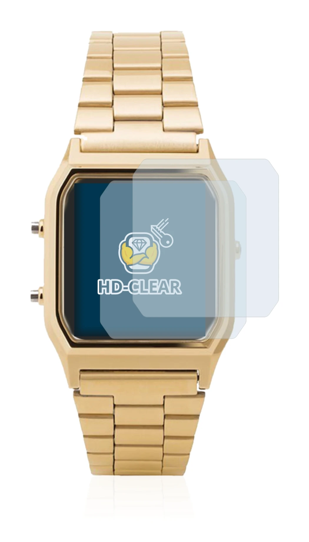 Image de l'appareil Casio AQ-230GA avec une grande variété de protections d'écran.