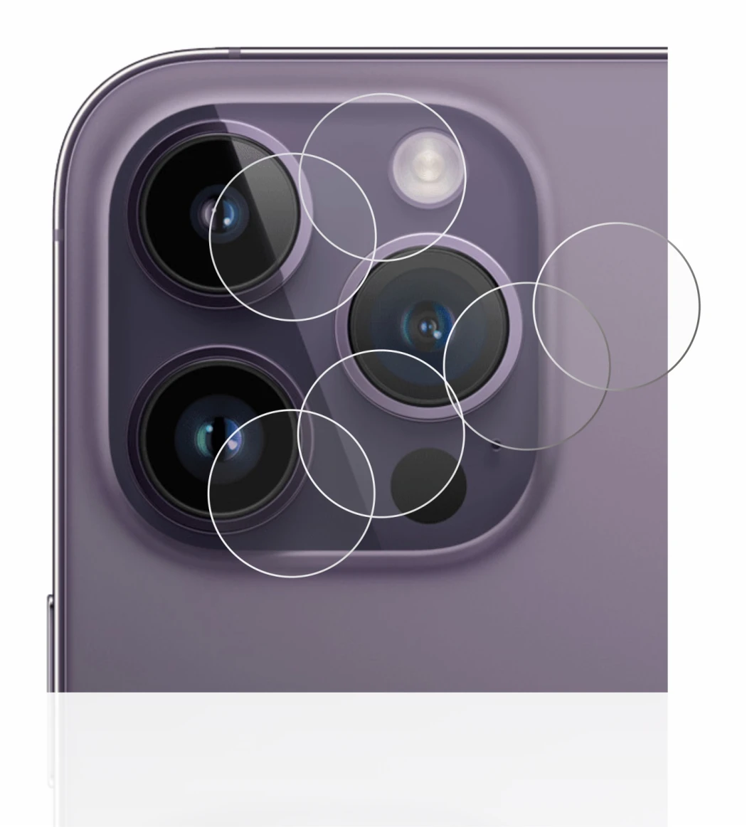 Image de l'appareil Apple iPhone 14 Pro (Caméra UNIQUEMENT) avec une grande variété de protections d'écran.