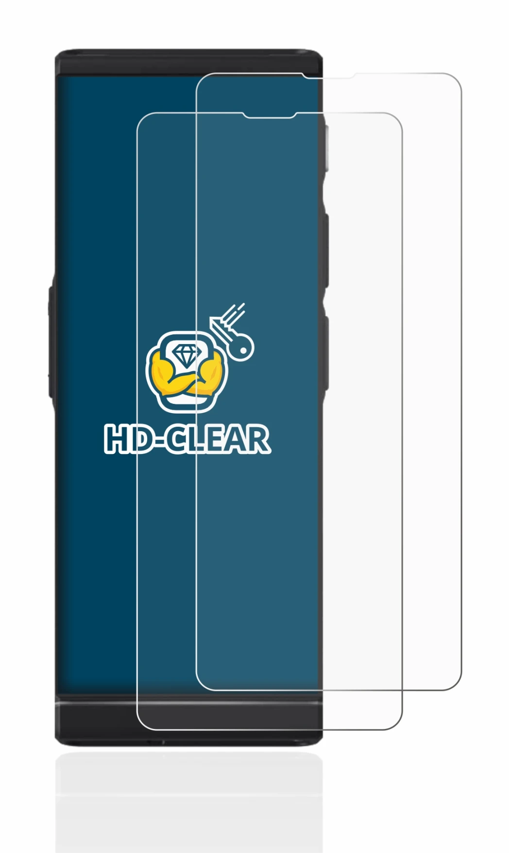 Image de l'appareil Vasco Translator V4 avec une grande variété de protections d'écran.