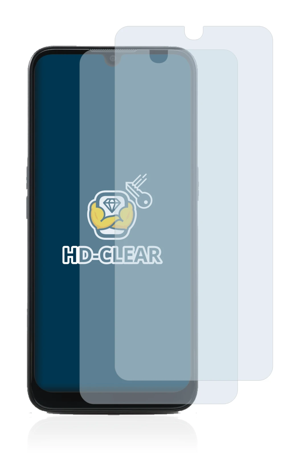 Image de l'appareil Doro 8100 PLUS avec une grande variété de protections d'écran.