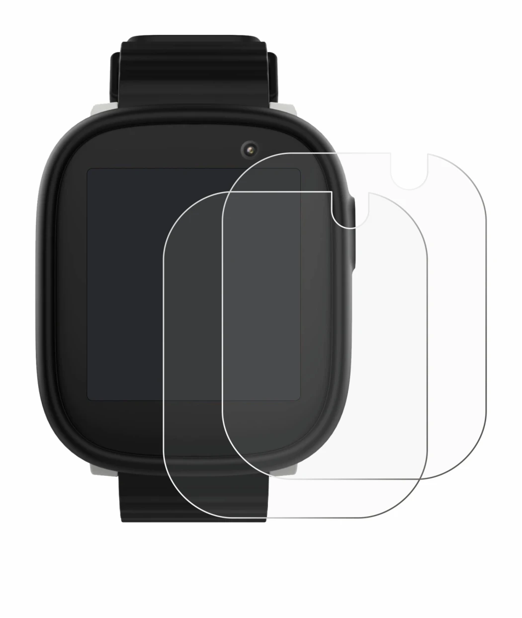 Image de l'appareil Xplora X6 Play 2022 (1ère génération) avec une grande variété de protections d'écran.