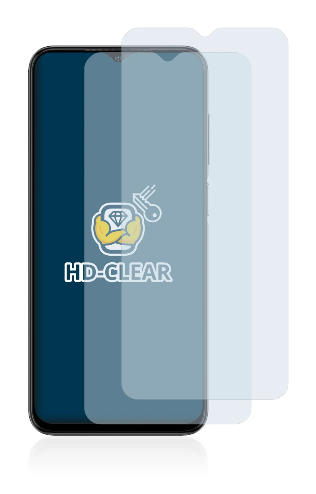 Image de l'appareil Ulefone Note 14 avec une grande variété de protections d'écran.