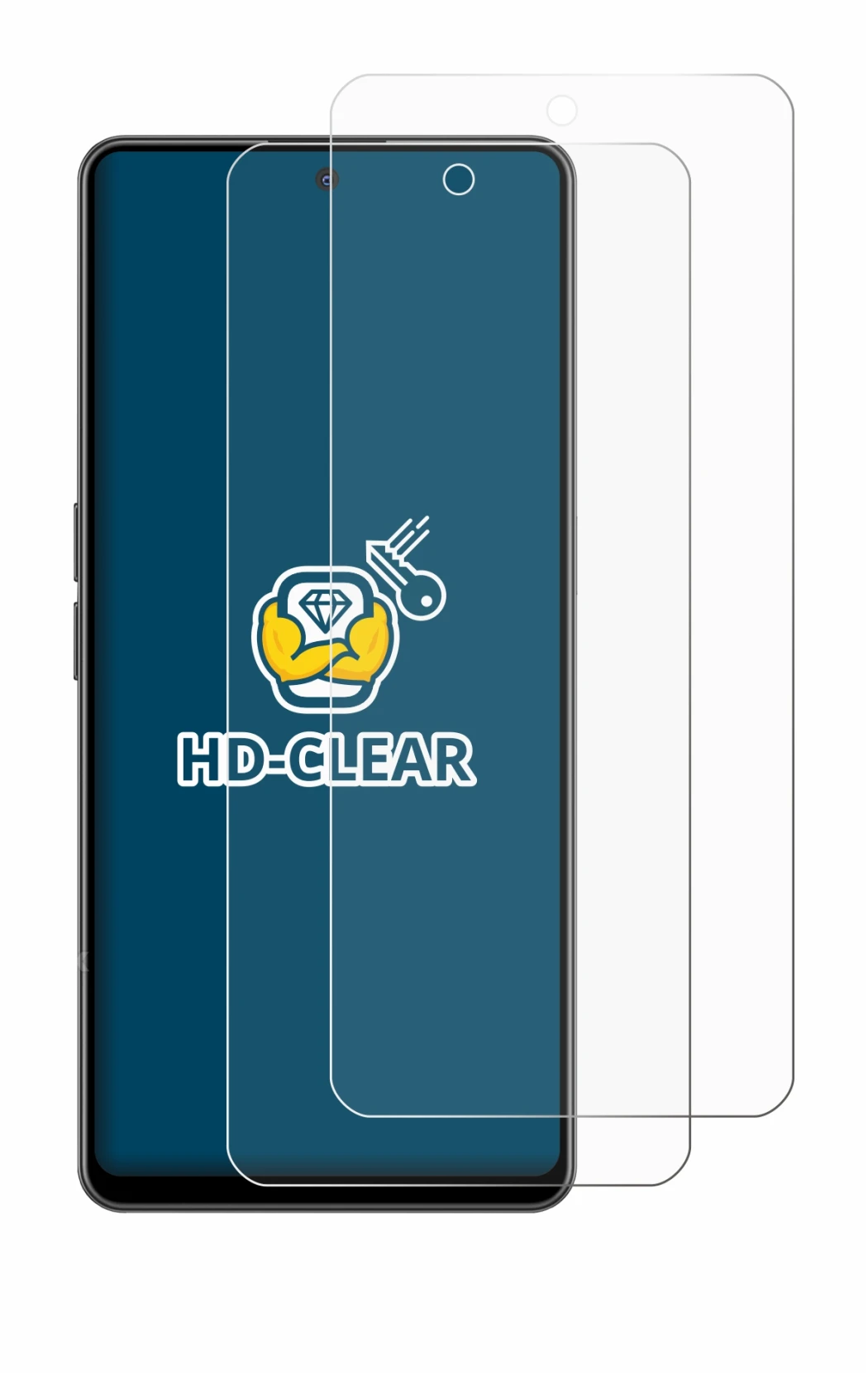 Image de l'appareil OnePlus Nord CE 3 Lite 5G avec une grande variété de protections d'écran.