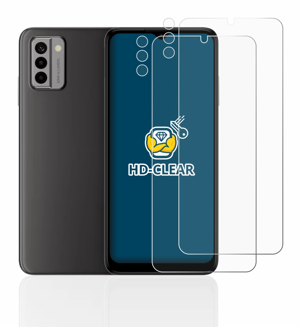 Image de l'appareil Nokia G22 (Avant+Caméra) avec une grande variété de protections d'écran.