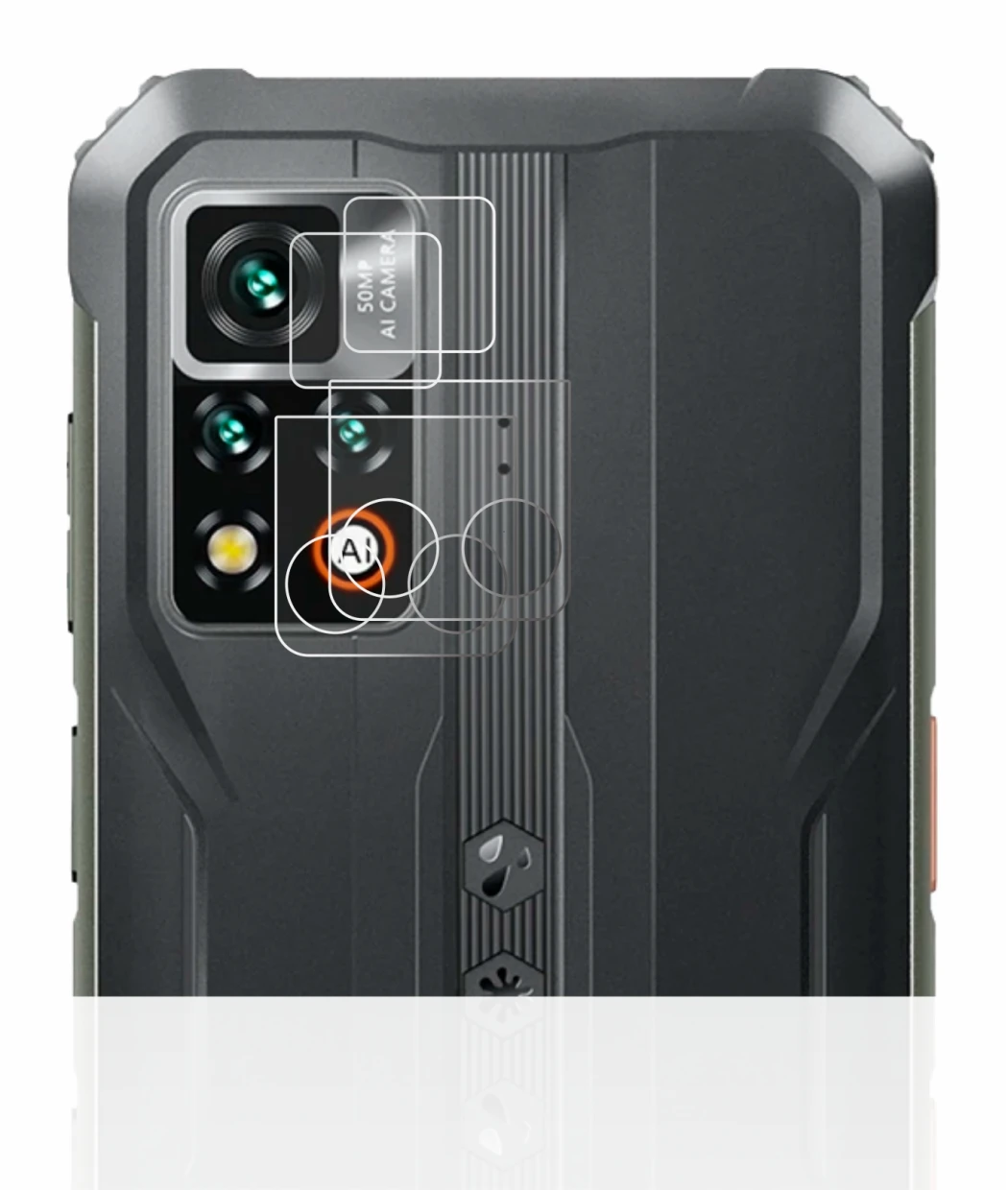 Image de l'appareil Blackview BV9200 (Caméra UNIQUEMENT) avec une grande variété de protections d'écran.