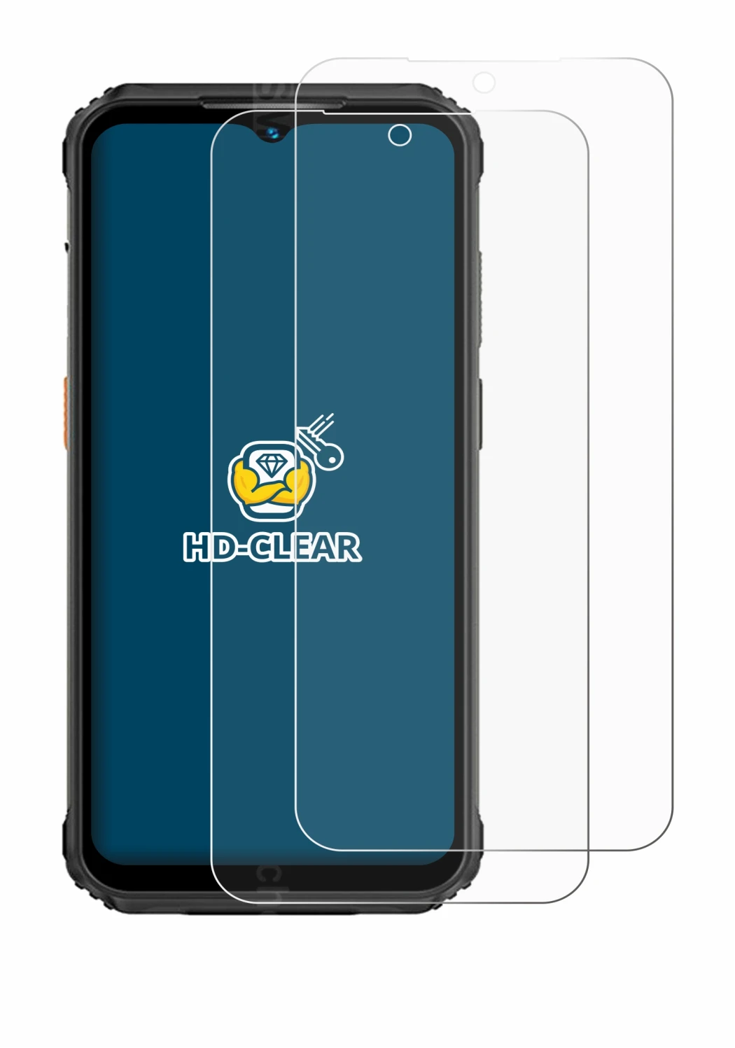 Image de l'appareil Ulefone Armor 21 avec une grande variété de protections d'écran.