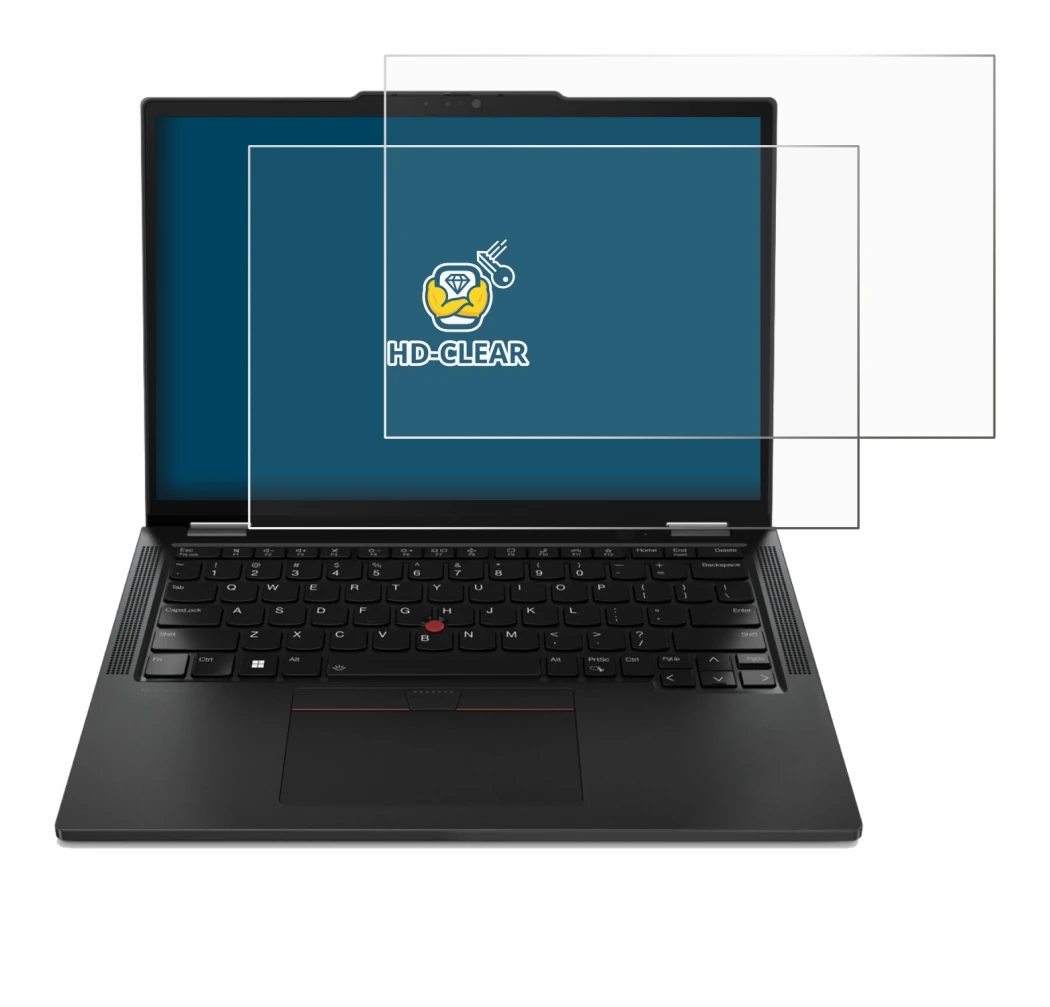 Image de l'appareil Lenovo ThinkPad X13 Gen 4 avec une grande variété de protections d'écran.