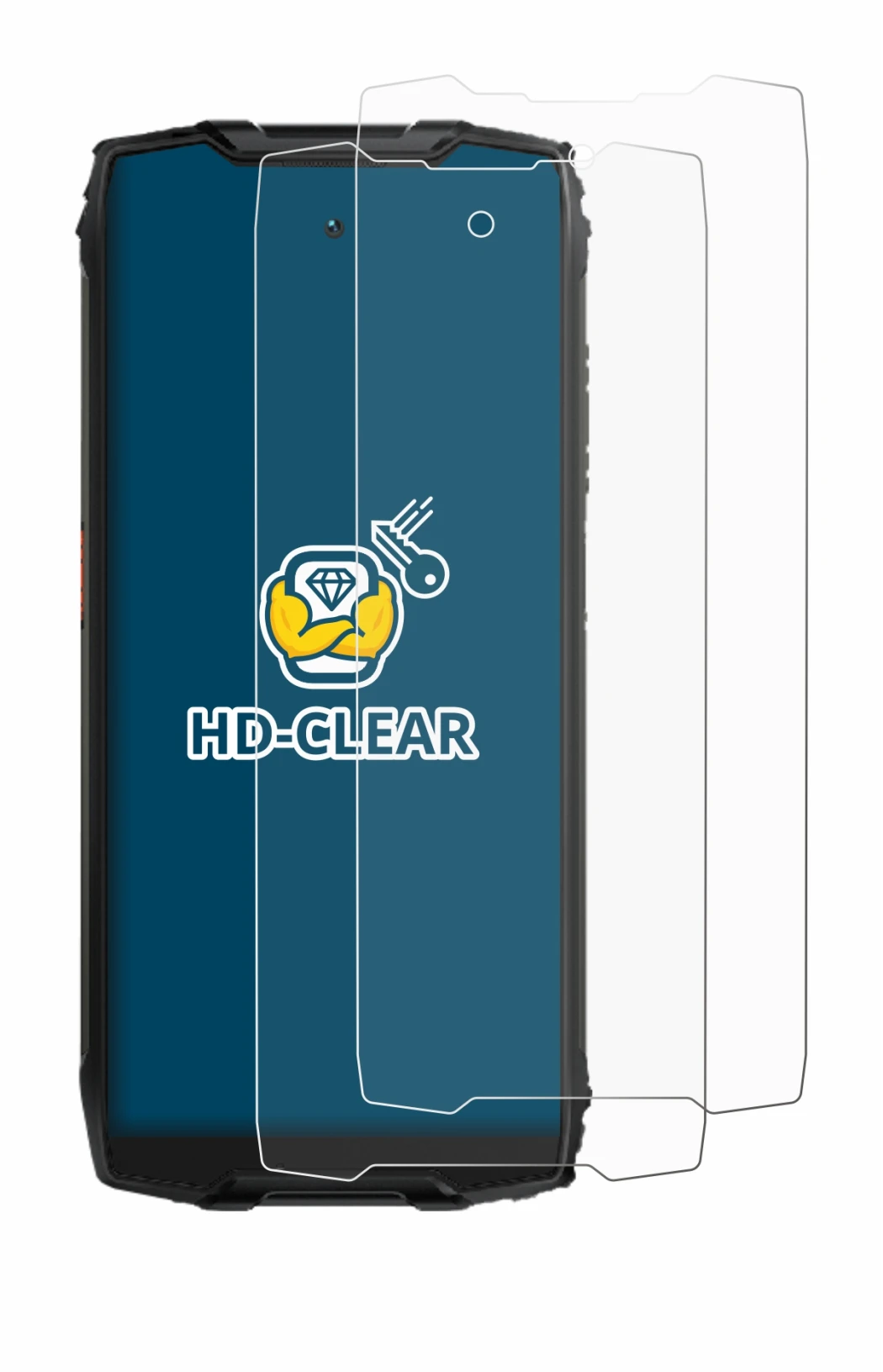 Image de l'appareil Blackview BV9300 avec une grande variété de protections d'écran.