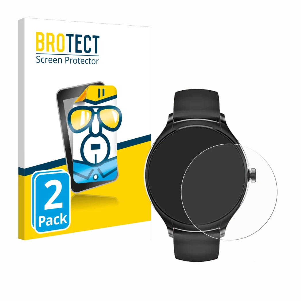 Face avant d’un emballage produit avec le logo de la marque BROTECT. À côté, l’appareil Pireware Harmony 4 est représenté avec