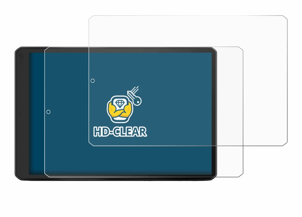 Image de l'appareil Garmin Camper 1095 avec une grande variété de protections d'écran.