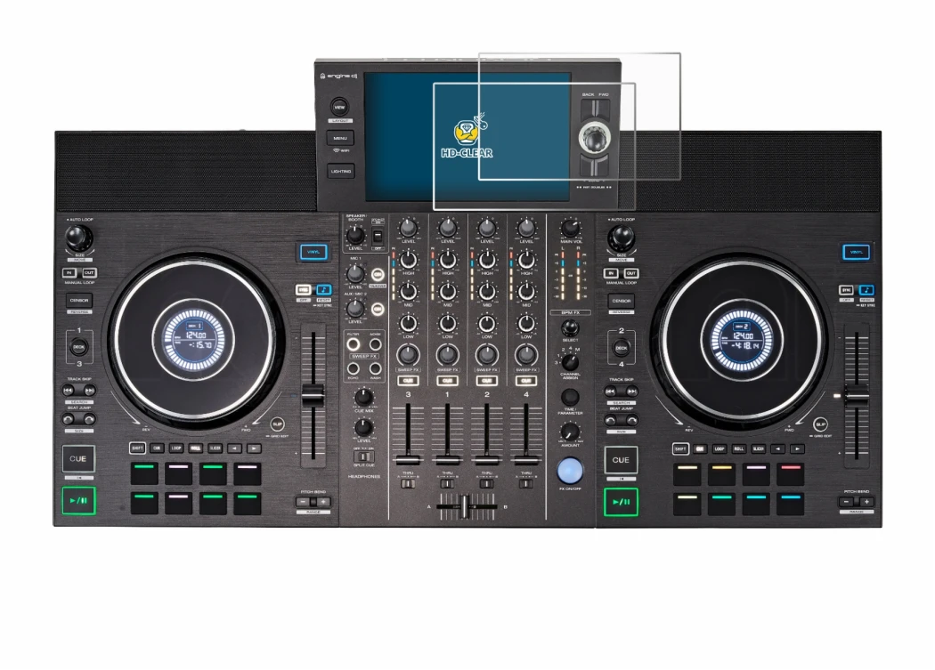 Image de l'appareil Denon DJ SC LIVE 4 avec une grande variété de protections d'écran.