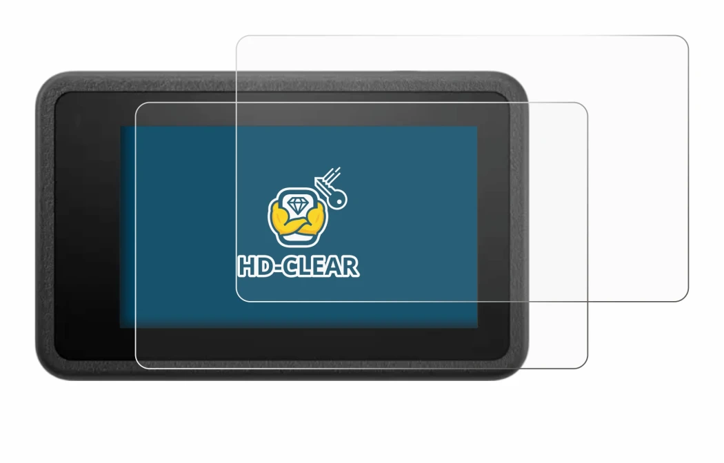 Image de l'appareil DJI Osmo Action 4 avec une grande variété de protections d'écran.