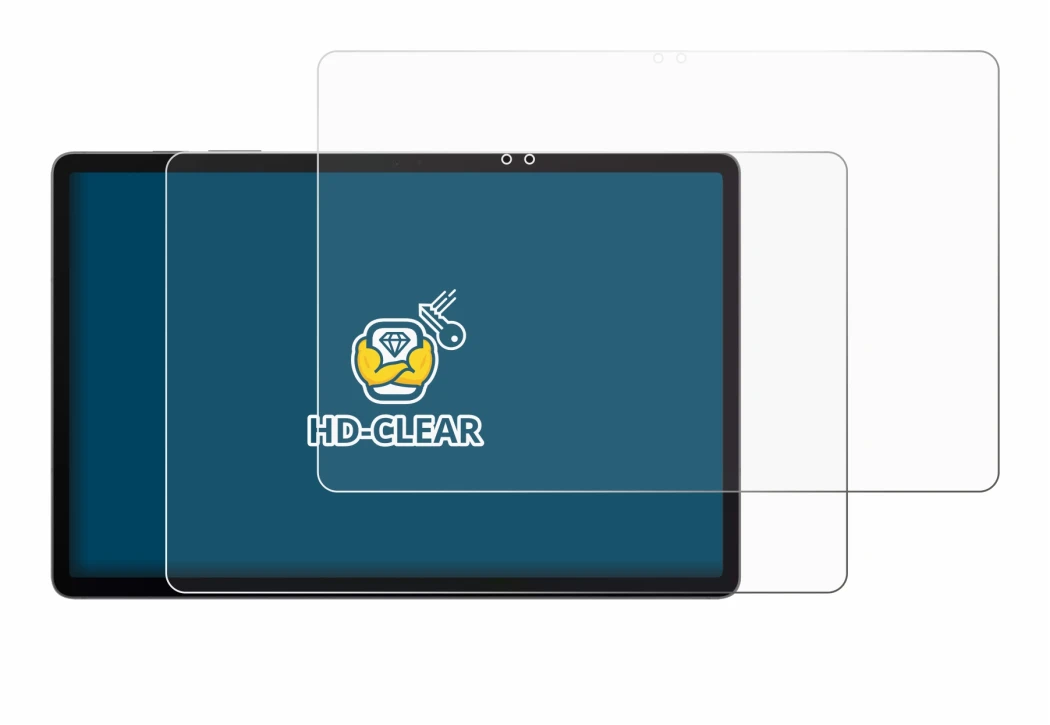 Image de l'appareil Samsung Galaxy Tab S9 FE+ avec une grande variété de protections d'écran.