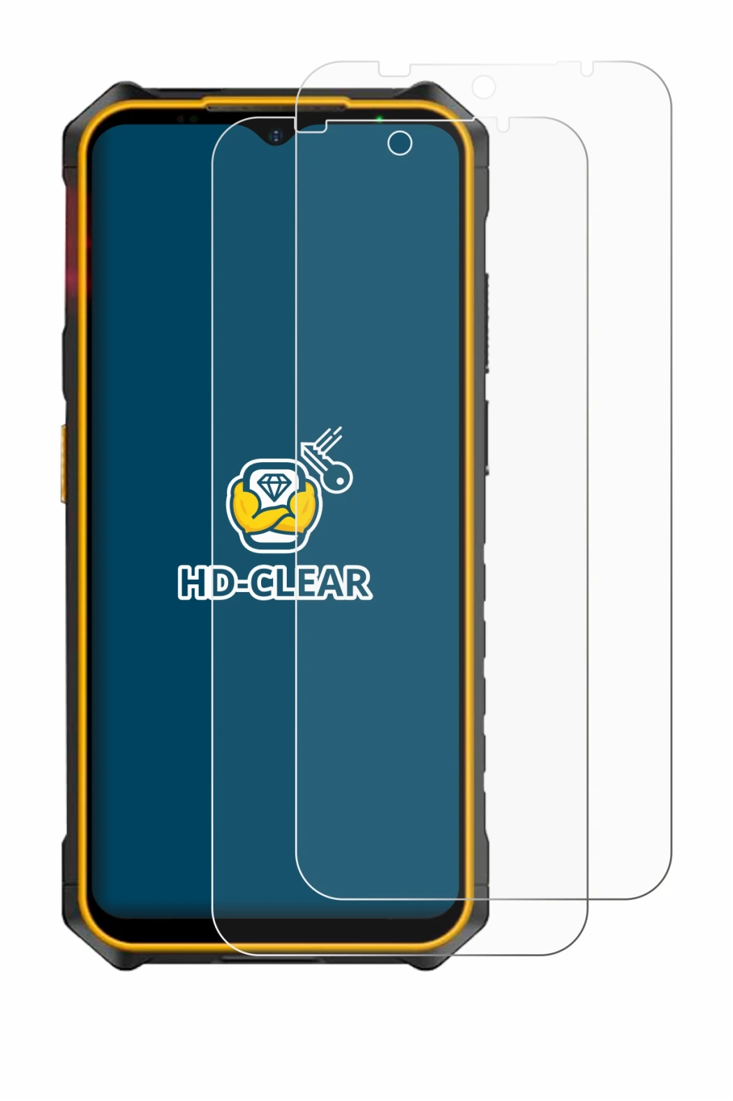 Image de l'appareil Ulefone Armor X13 avec une grande variété de protections d'écran.