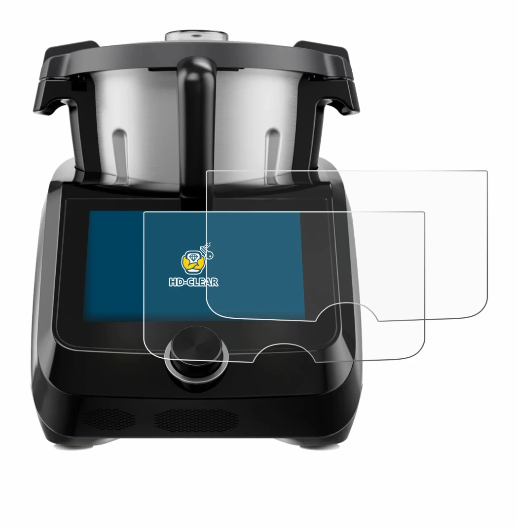 Image de l'appareil SilverCrest Monsieur Cuisine Smart BLACK EDITION avec une grande variété de protections d'écran.