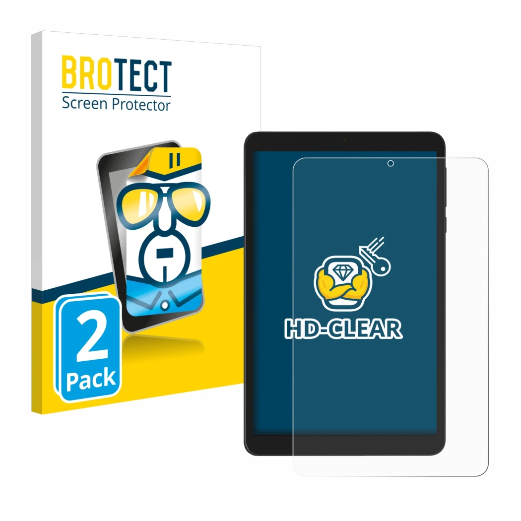 Face avant d’un emballage produit avec le logo de la marque BROTECT. À côté, l’appareil Doogee T20 Mini est représenté avec la