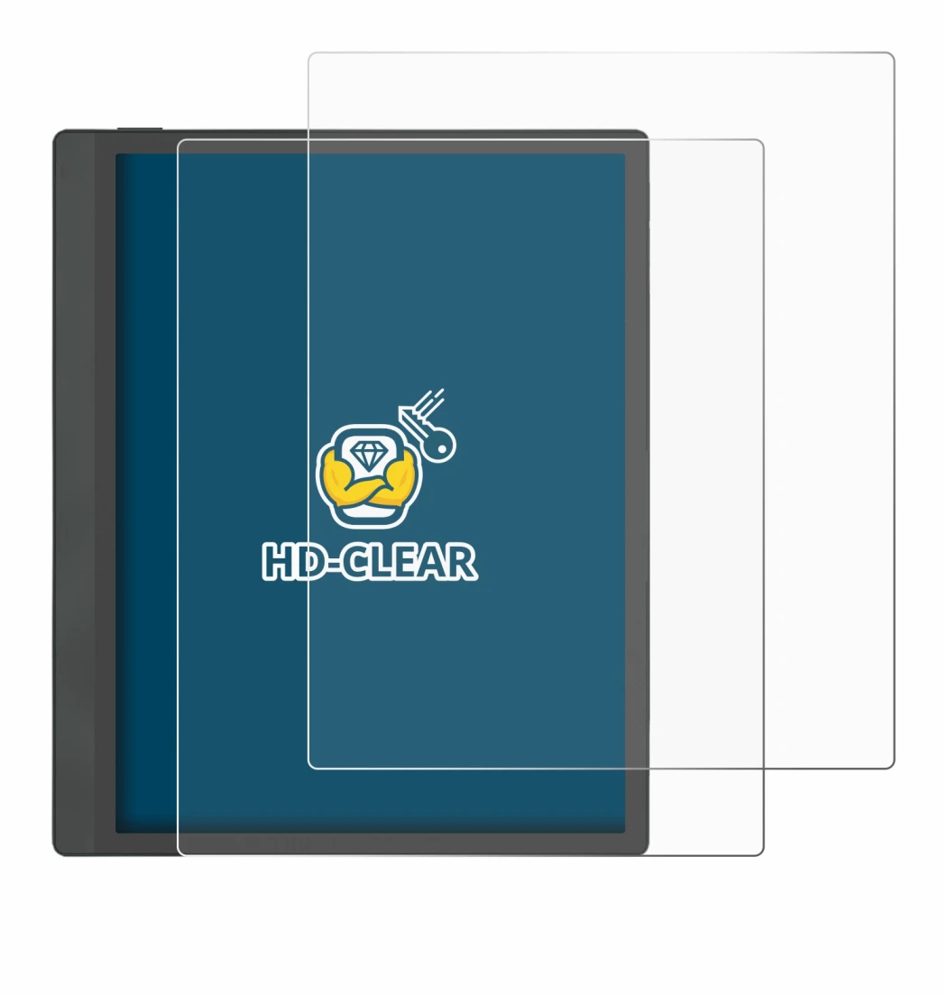 Image de l'appareil Boox Tab Ultra C Pro avec une grande variété de protections d'écran.