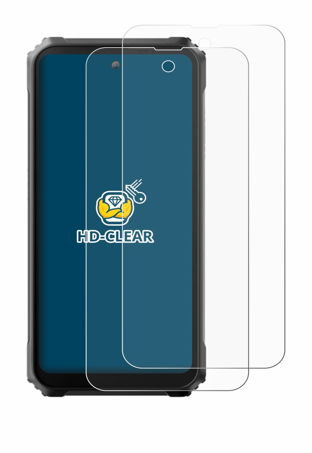 Image de l'appareil Blackview BL9000 avec une grande variété de protections d'écran.