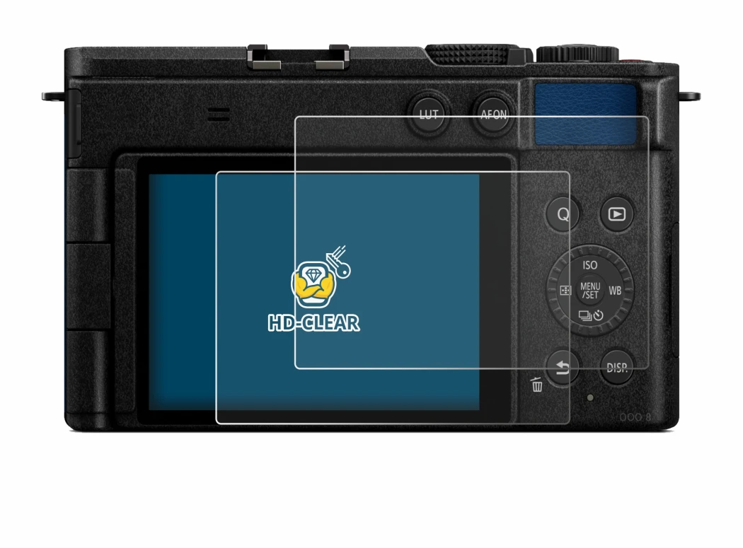 Image de l'appareil Panasonic Lumix DC-S9 avec une grande variété de protections d'écran.