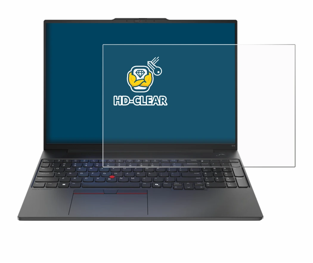 Image de l'appareil Lenovo ThinkPad E16 Gen 2 avec une grande variété de protections d'écran.